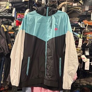 Nike Teal and Black Windbreaker Jacket